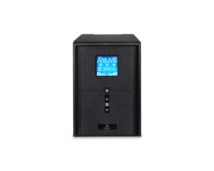 Джерело безперебійного живлення Kraft KRF-PSW2000VA/1600W(LCD)24V UPS під зовнішній акумулятор