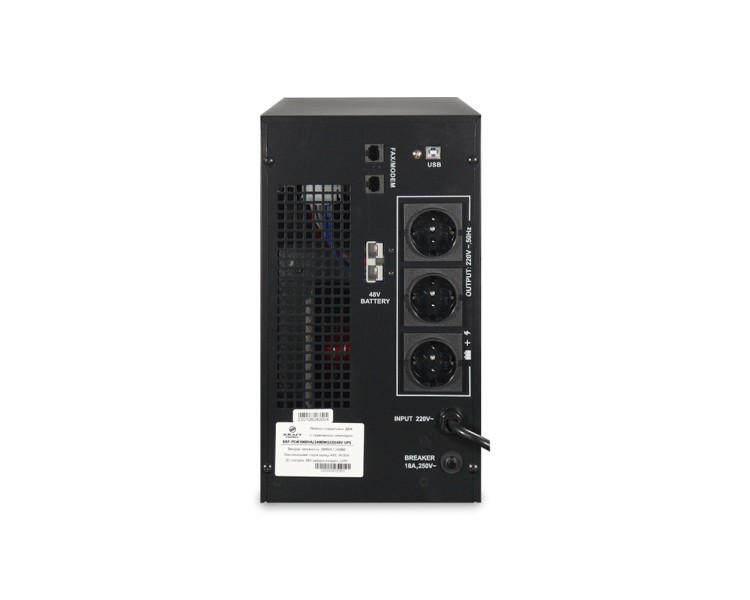 Джерело безперебійного живлення Kraft KRF-PSW3000VA/2400W(LCD)48V UPS під зовнішній акумулятор