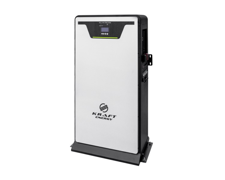 Гібридний інвертор 5kW Kraft KRF-HISA-5KW/10kwh-80A з вбудованою акумуляторною батареєю LiFePO4