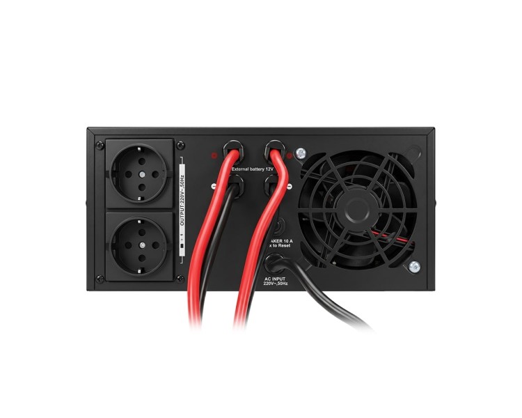 Інвертор Kraft KRF-AVR1200VA/1КW-12V з правильною синусоїдою під зовнішній акумулятор