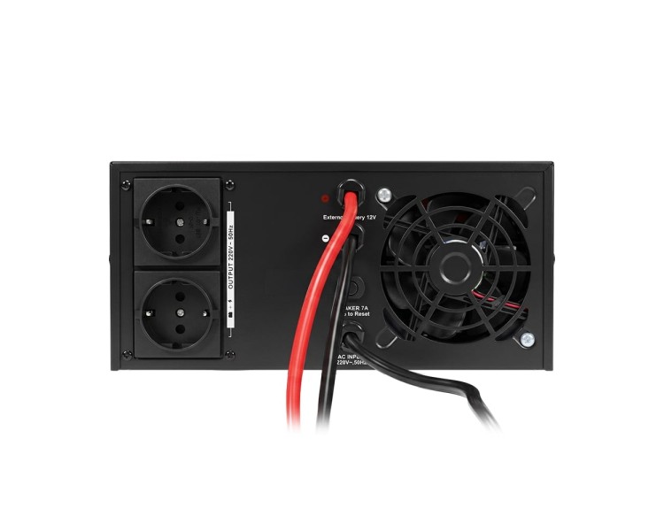 Інвертор Kraft KRF-AVR800VA/640W-12V з правильною синусоїдою під зовнішній акумулятор