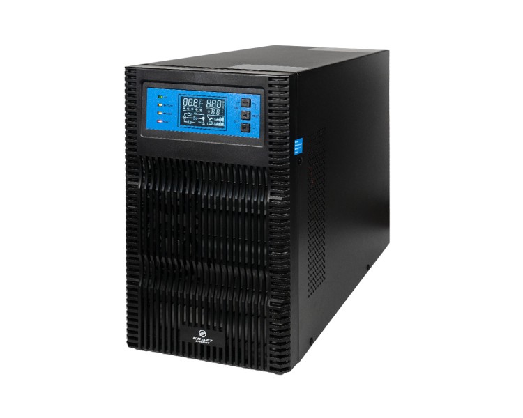 Джерело безперебійного живлення Kraft KRF-T3000VA/3000W(LCD) Pro Online UPS з вбудованими акумуляторними батареями