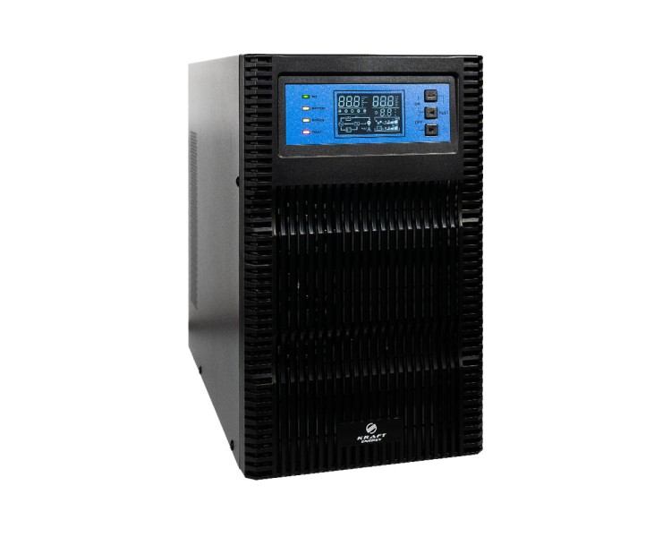 Джерело безперебійного живлення Kraft KRF-T3000VA/3000W(LCD) Pro Online UPS з вбудованими акумуляторними батареями