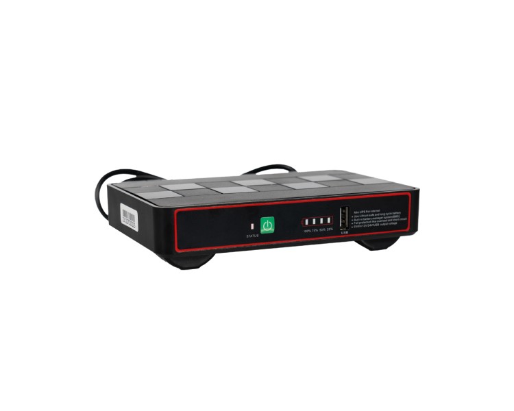 Джерело безперебійного живлення DC UPS Kraft KRF-MUPS-1812 5V/9V/12V/24V/PoE, LiFePO4 2*6Ah, для роутера і медіаконвертера