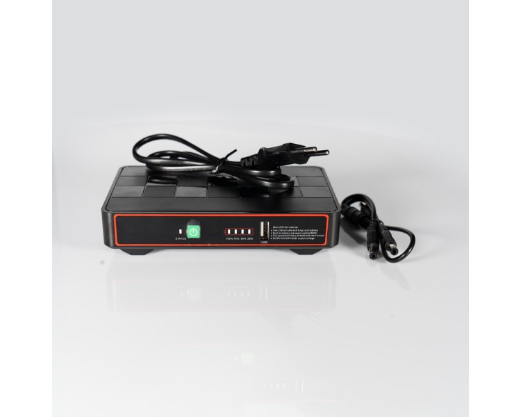 Джерело безперебійного живлення DC UPS Kraft KRF-MUPS-1812 5V/9V/12V/24V/PoE, LiFePO4 2*6Ah, для роутера і медіаконвертера