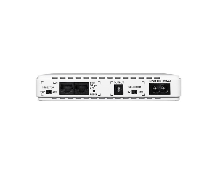 Джерело безперебійного живлення DC UPS Trinix TRX-MUPS-1748 PoE (10000mAh) 5V/9V/12V/24V/48V/PoE 1Gbps, Li-ion 4*2.5Ah, для роутера і медіаконвертера
