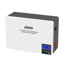 Акумуляторна батарея літій-залізо-фосфатна 100А*год 51.2В 5120Вт*год Sako SK-51.2V100Ah Li-Wall series LiFePO4 настінний монтаж