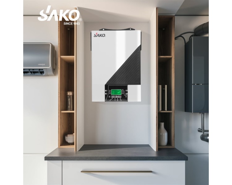 Автономний інвертор для сонячних панелей 6.2kW Sako SUNON IV 6.2KW/48V +120A MPPT, Off grid