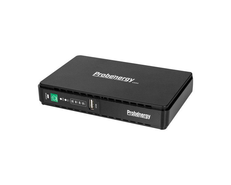 Джерело безперебійного живлення Mini UPS Probenergy DC-30WA 8800mAh 5V/9V/12V/15V, Li-ion 4*2.2Ah, для роутера і медіаконвертера
