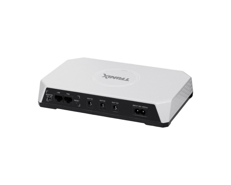 Джерело безперебійного живлення DC UPS Trinix TRX-MUPS-3648PoE (20000mAh LiFePo4) 5V/9V/12V/24V/48V/PoE, LiFePo4 4*5Ah, для роутера і медіаконвертера
