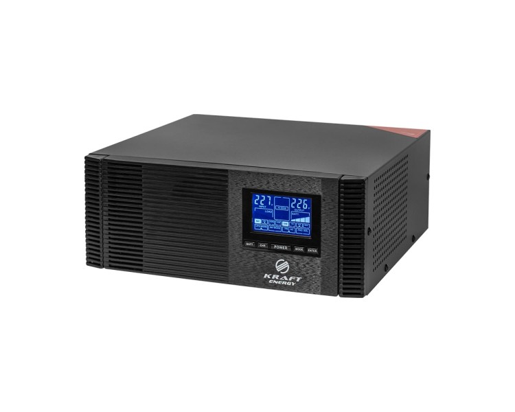 Гібридний інвертор 1200VA/1kW Kraft KRF-AVR1200VA/1КW-12V (MPPT 30А) для підключення сонячних панелей