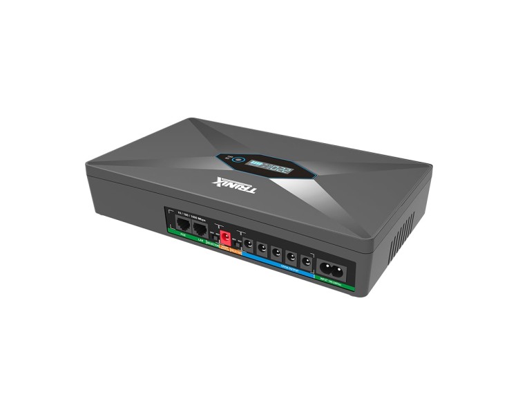 Джерело безперебійного живлення DC UPS Trinix TRX-MUPS-48100 Type-C (4*6000mAh LiFePo4) 5V/12V/24V/48V/52V/PoE, LiFePO4 4*6Ah, для роутера і медіаконвертера