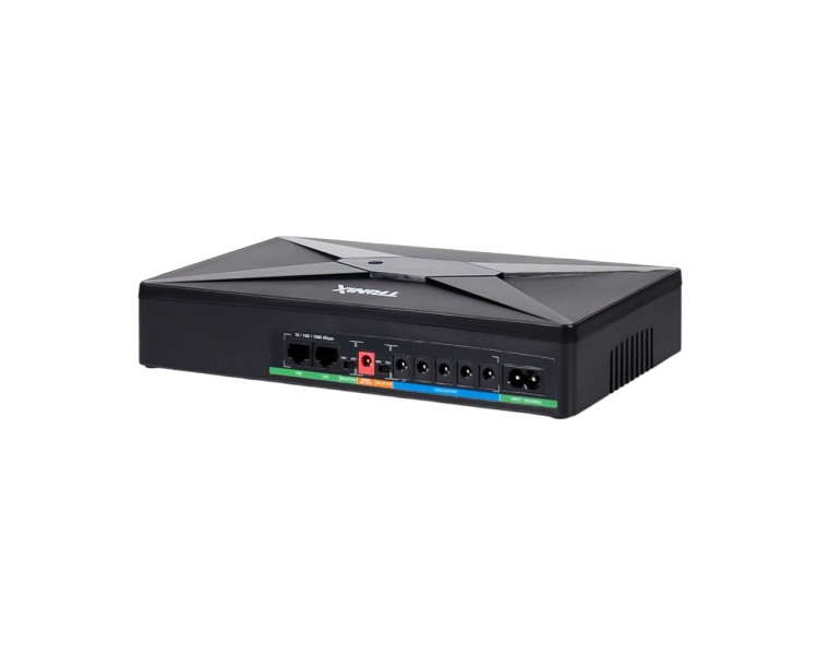 Джерело безперебійного живлення DC UPS Trinix TRX-MUPS-48100 Type-C (4*6000mAh LiFePo4) 5V/12V/24V/48V/52V/PoE, LiFePO4 4*6Ah, для роутера і медіаконвертера