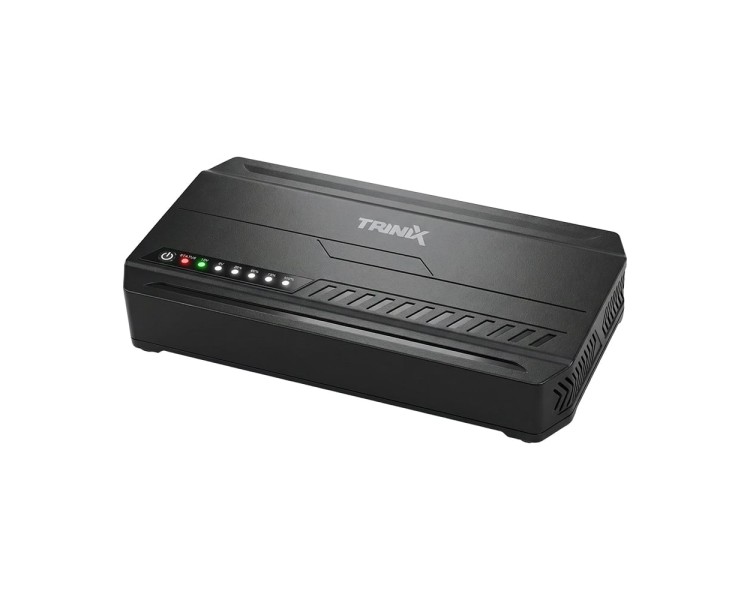 Джерело безперебійного живлення DC UPS Trinix TRX-MUPS-1848 Type-C (24000mAh LiFePo4) 5V/9V/12V/48V/PoE, LiFePo4 4*6Ah, для роутера і медіаконвертера