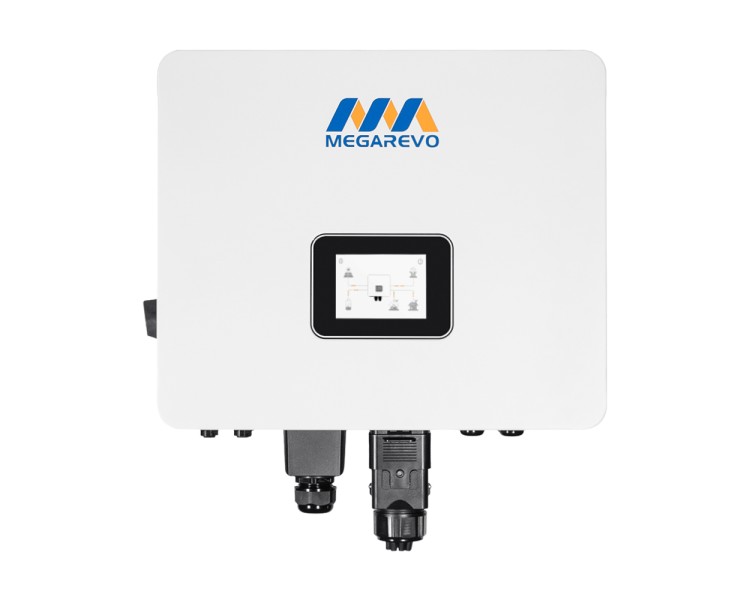 Гібридний однофазний інвертор для сонячних панелей 6kW Megarevo R6KL1DA-G2S 2 MPPT WiFi