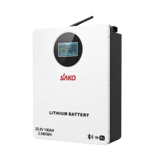 Акумуляторна батарея літій-залізо-фосфатна LiFePO4 100А*год 25.6В 2560Вт*год Sako Li-Sun series SK-25.6V100Ah настінний / підлоговий монтаж