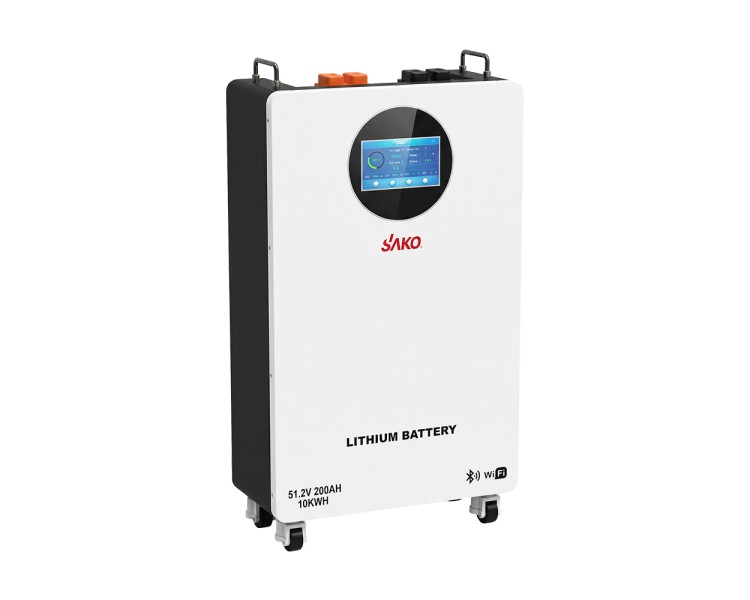 Акумуляторна батарея літій-залізо-фосфатна LiFePO4 200А*год 51.2В 10240Вт*год Sako Li-Sun series SK-51.2V200Ah настінний / підлоговий монтаж
