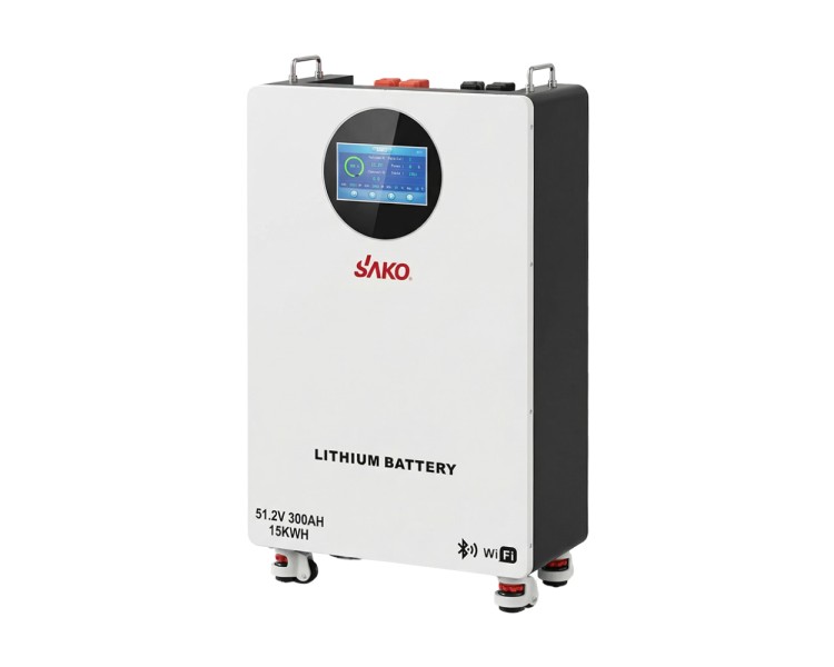 Акумуляторна батарея літій-залізо-фосфатна LiFePO4 300А*год 51.2В 15360Вт*год Sako Li-Sun series SK-51.2V300Ah настінний / підлоговий монтаж