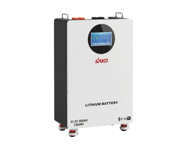 Акумуляторна батарея літій-залізо-фосфатна LiFePO4 300А*год 51.2В 15360Вт*год Sako Li-Sun series SK-51.2V300Ah настінний / підлоговий монтаж