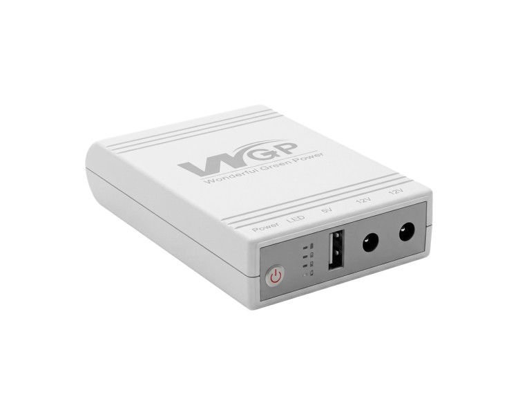 Джерело безперебійного живлення Mini UPS WGP UPS103A 10400mAh 5V/12V/12V, Li-ion 4*2.6Ah, для роутера та оптичного терміналу