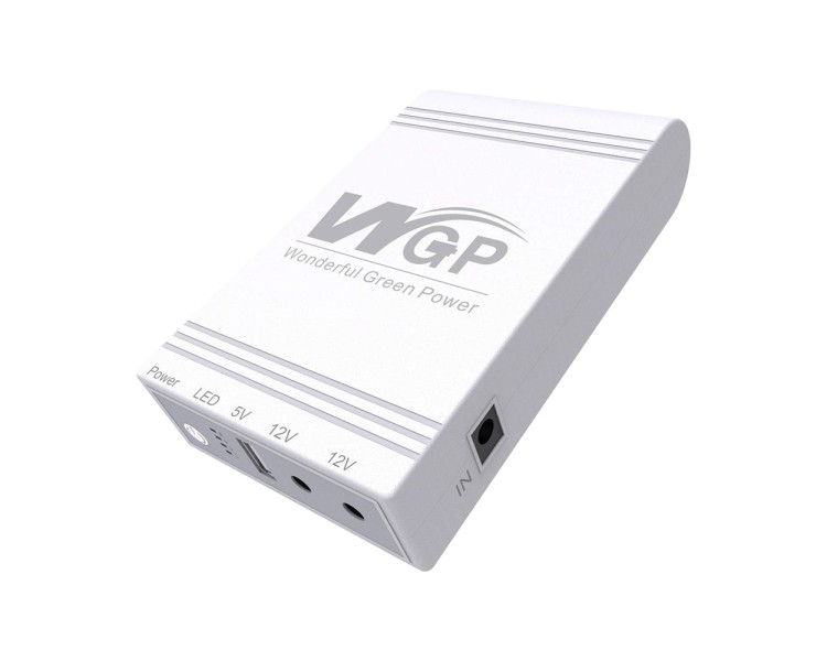 Джерело безперебійного живлення Mini UPS WGP UPS103A 10400mAh 5V/12V/12V, Li-ion 4*2.6Ah, для роутера та оптичного терміналу