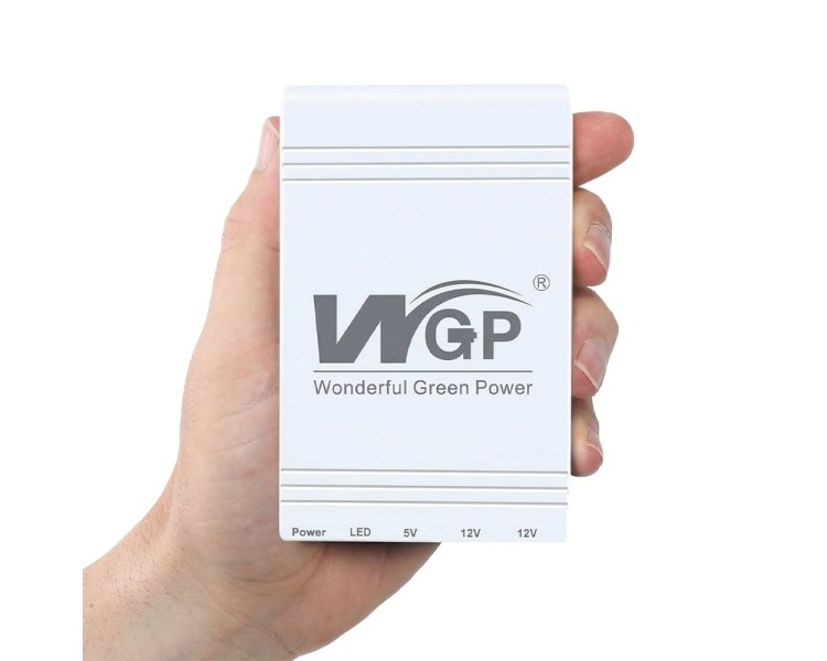Джерело безперебійного живлення Mini UPS WGP UPS103C 16000mAh 5V/12V/12V, Li-ion 4*4Ah, для роутера та оптичного терміналу