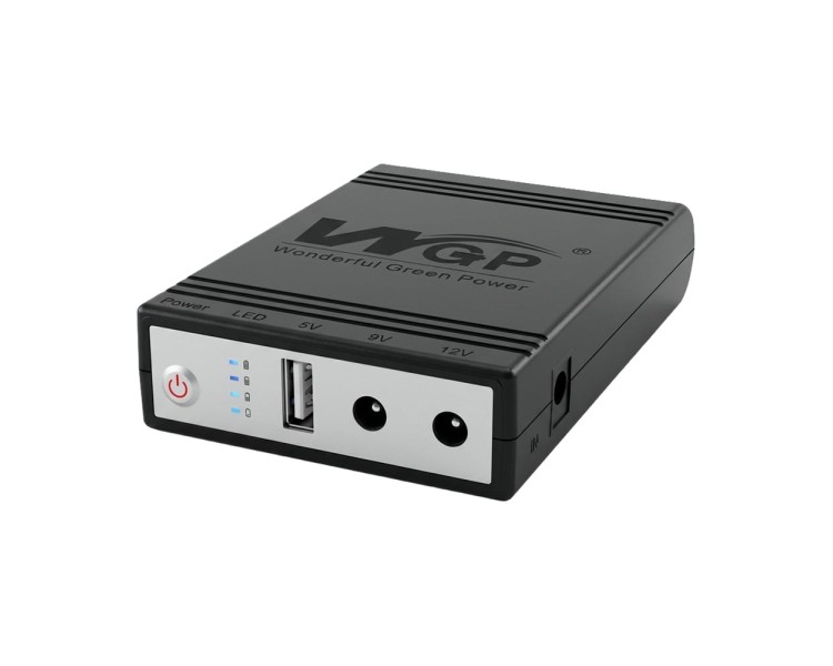 Джерело безперебійного живлення Mini UPS WGP UPS1032 10400mAh 5V/9V/12V, Li-ion 4*2.6Ah, для роутера та оптичного терміналу