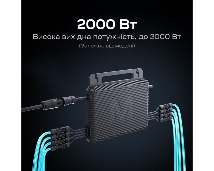 Мікроінвертор для сонячних панелей 2kW Marstek M4-2000 Saturn-M 4 MPPT On-grid