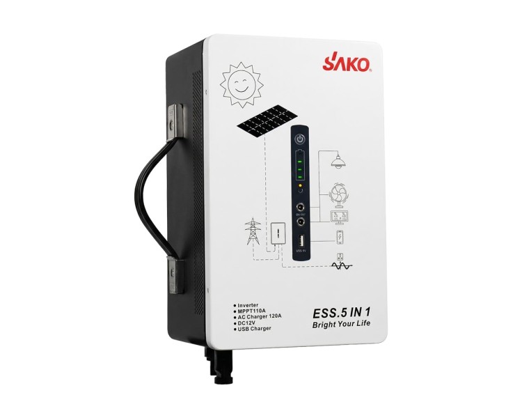 Система резервного живлення (інвертор та батарея) Sako Alpha-ESS-500W/1KWh настінна. Потужність 500 Вт, енергоємність 1004.8 Вт*год, LifePO4