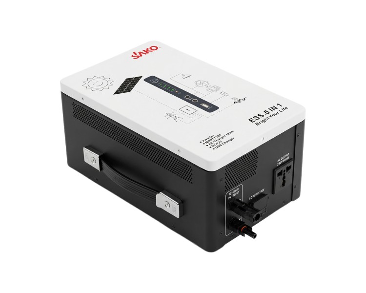 Система резервного живлення (інвертор та батарея) Sako Alpha-ESS-500W/1KWh настінна. Потужність 500 Вт, енергоємність 1004.8 Вт*год, LifePO4