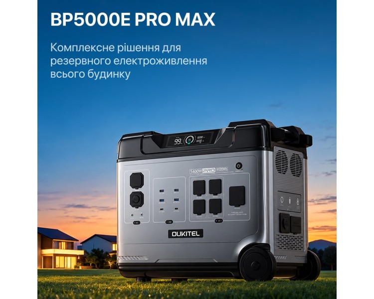 Портативна зарядна станція OUKITEL P5000E Pro Max 6000W 5120Wh