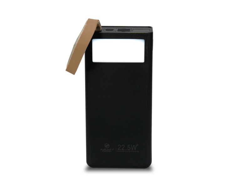 Повербанк 30000mAh Power Bank Kraft TPB-2330 Black 22.5W QC3.0 LED-ліхтар