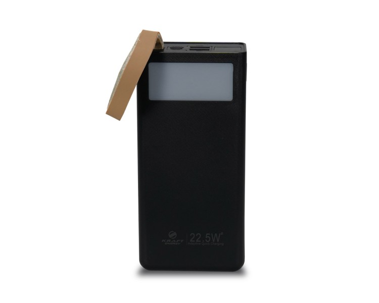 Повербанк 30000mAh Power Bank Kraft TPB-2330 Black 22.5W QC3.0 LED-ліхтар