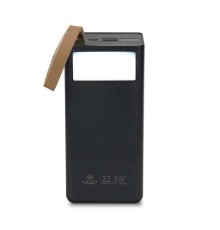 Повербанк 40000mAh Power Bank Kraft TPB-2340 Black 22.5W QC3.0 LED-ліхтар