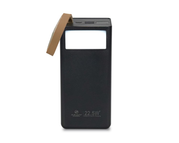 Повербанк 40000mAh Power Bank Kraft TPB-2340 Black 22.5W QC3.0 LED-ліхтар