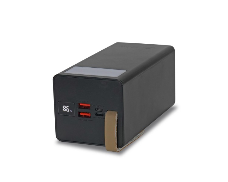 Повербанк 50000mAh Power Bank Kraft TPB-2350 Black 22.5W QC3.0 LED-ліхтар