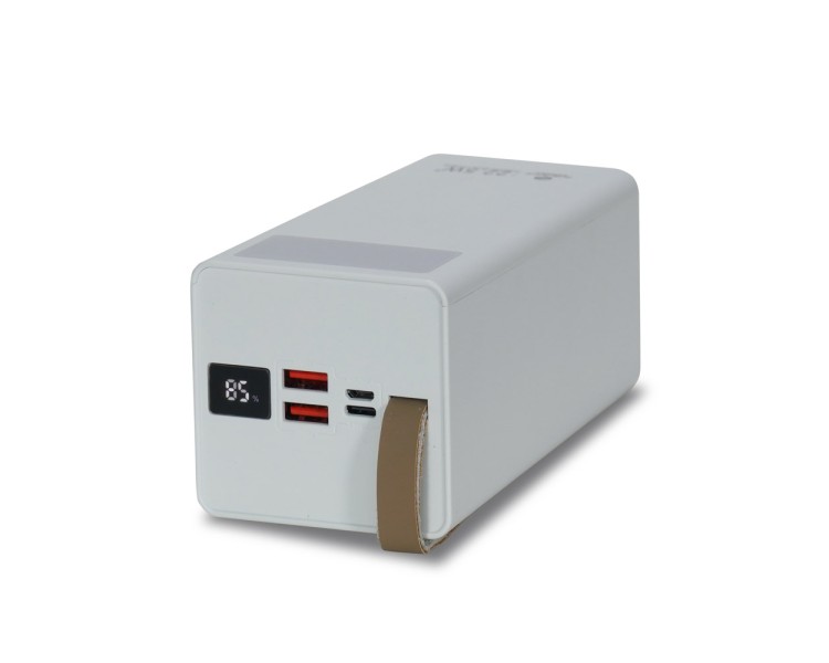 Повербанк 50000mAh Power Bank Kraft TPB-2350 White 22.5W QC3.0 LED-ліхтар