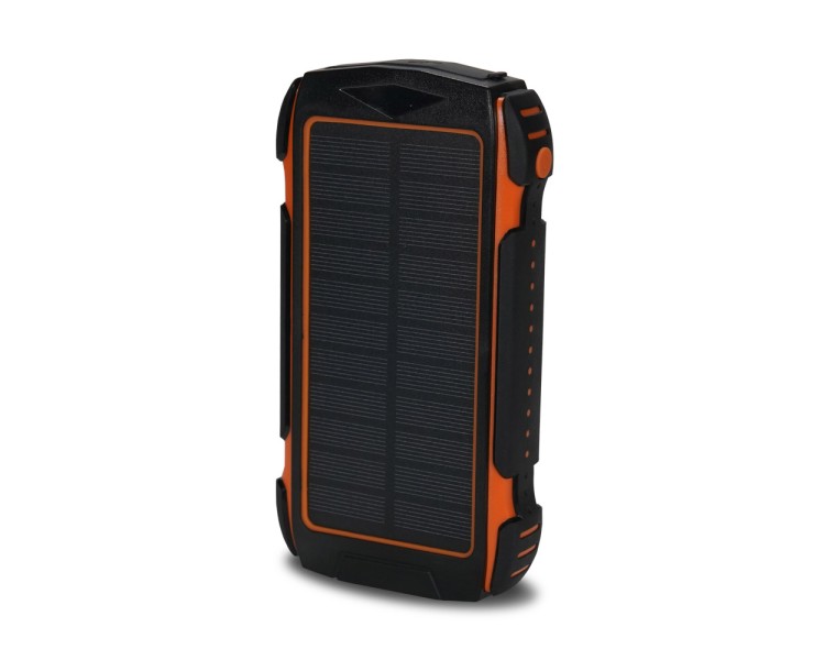 Повербанк з сонячною панеллю 30000mAh Power Bank Kraft TPB-1830SLP Orange 18W QC2.0 LED-ліхтар