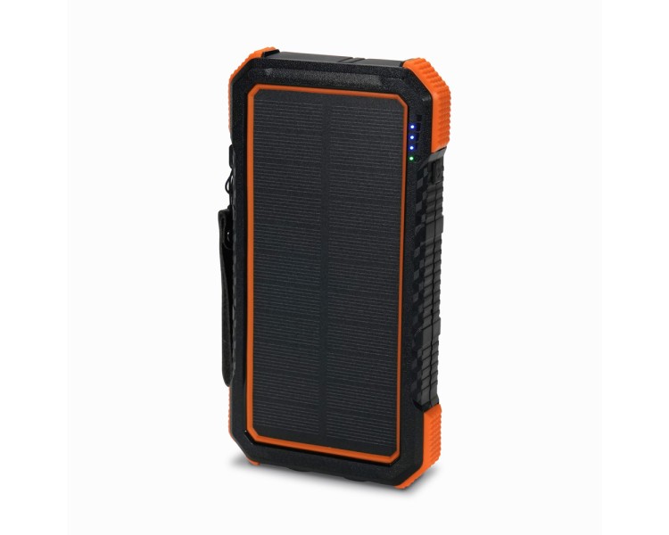 Повербанк з сонячною панеллю 20000mAh Power Bank Kraft TPB-1820SLP Orange бездротова зарядка 18W QC2.0 LED-ліхтар