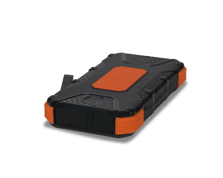 Повербанк з сонячною панеллю 20000mAh Power Bank Kraft TPB-1820SLP Orange бездротова зарядка 18W QC2.0 LED-ліхтар