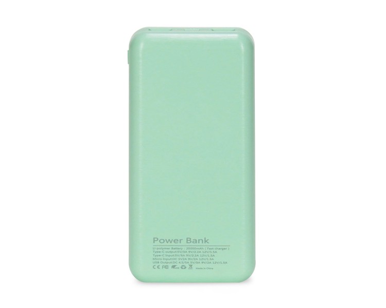 Повербанк 20000mAh Power Bank Kraft TPB-2020 Green 22.5W QC3.0