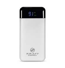 Повербанк 20000mAh Power Bank Kraft KPB-2120FCL White 22.5W QC3.0 LED-ліхтар