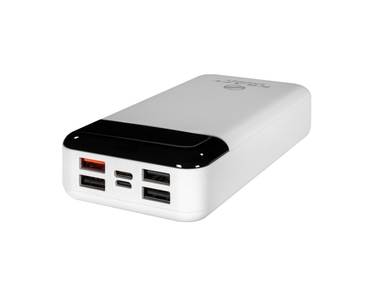 Повербанк 20000mAh Power Bank Kraft KPB-2120FCL White 22.5W QC3.0 LED-ліхтар