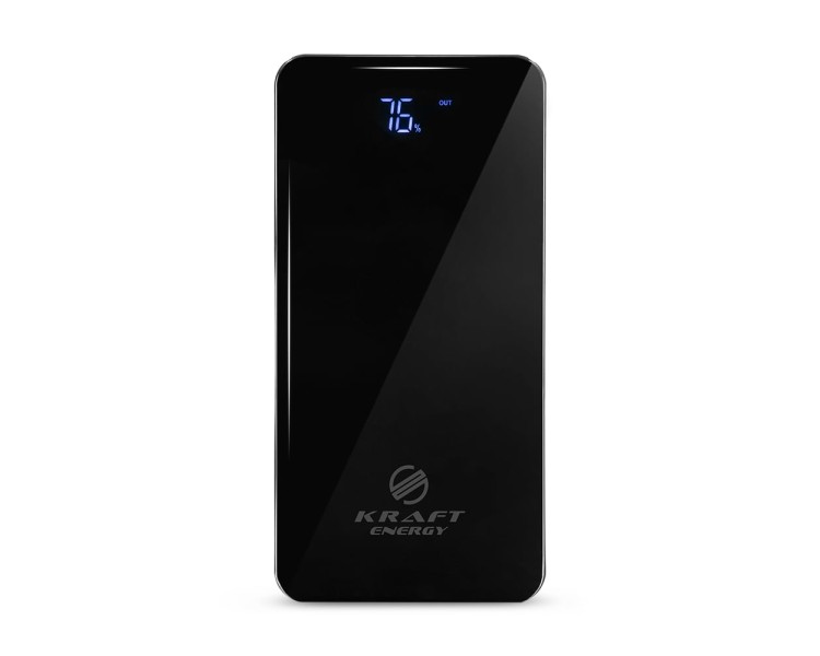 Повербанк 50000mAh Power Bank Kraft KPB-1650L Black 2 світлодіоди