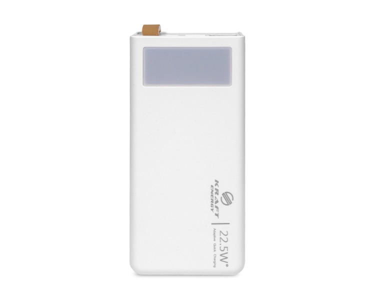 Повербанк 30000mAh Power Bank Kraft KPB-2330FCL White 22.5W QC3.0 LED-ліхтар