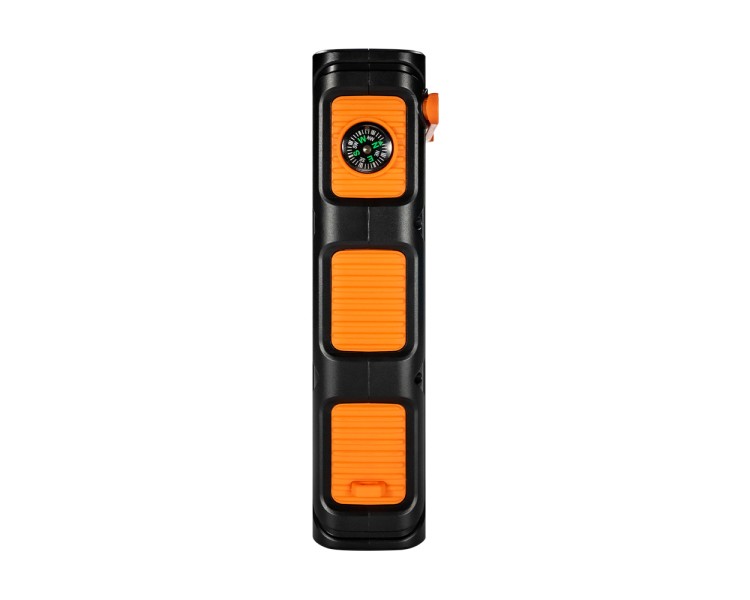 Повербанк з сонячною панеллю 30000mAh Power Bank Kraft KPB-U1930HCSL Orange ліхтар, динамогенератор