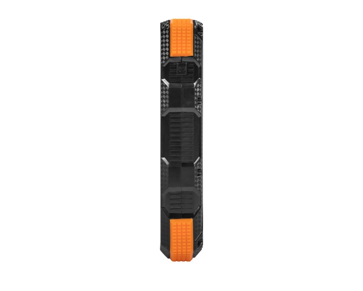 Повербанк з сонячною панеллю 20000mAh Power Bank Kraft KPB-U1830WFCS Orange бездротова зарядка LED-ліхтар