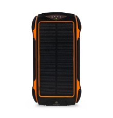 Повербанк з сонячною панеллю 20000mAh Power Bank Kraft KPB-U1820WCS Orange бездротова зарядка