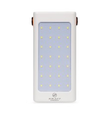 Повербанк 70000mAh Power Bank Kraft KPB-2470FCL White 22.5W QC3.0 LED-ліхтар
