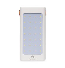 Повербанк 90000mAh Power Bank Kraft KPB-2490FCL White 22.5W QC3.0 LED-ліхтар